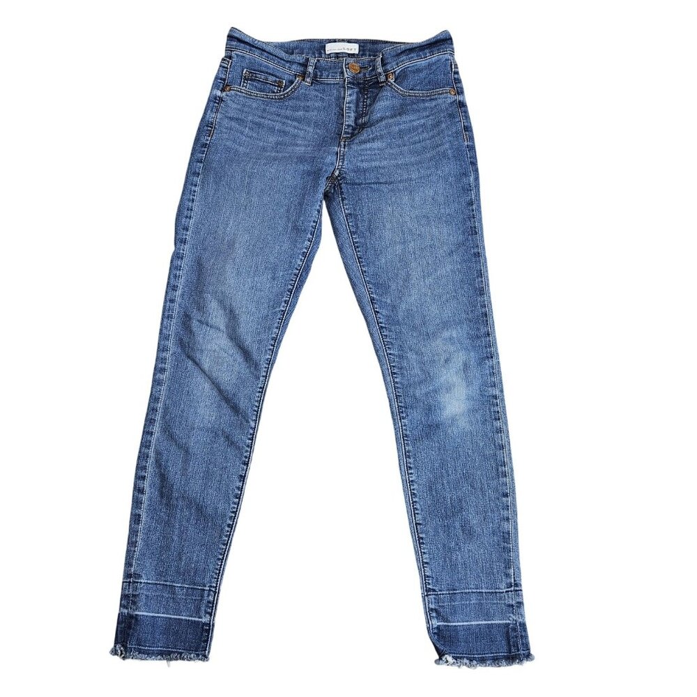 LOFT Skinny Jeans Womens 2 / 26 Blue Medium Wash‎ Mid Rise Stretch Denim Slim